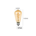 Masukan Ac220-240v Filament Led Light Bulbs E27 B22 Dan E14 Base