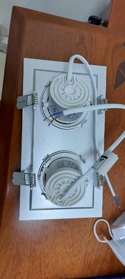 Tertanam Cri80 Led Grille Light, Rectangular Led Downlight