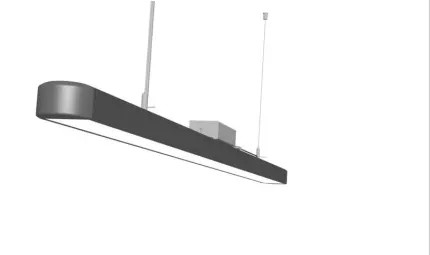Suspended 3000k Led Linear Strip Light Untuk Kantor
