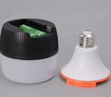 Baterai 1200mAh 30W SMD2835 AC85-265V Ra&gt;80 Bohlam Darurat LED dengan Basis E27