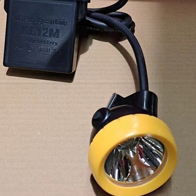 KL12LM 12AH LED Penambangan Cap Lampu Waterproof headlight baik untuk semua jenis Penambangan termasuk Penambangan bawah tanah