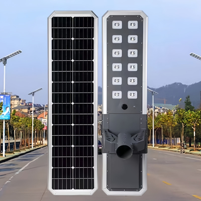 Die casting aluminium Housing semua dalam satu lampu surya 80w 100w 120w untuk jalan tinggi atau tempat parkir
