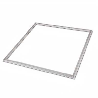 Desain DIY 595x595 Pencahayaan tepi dalam ruangan LED Pencahayaan bingkai panel miring untuk pusat perbelanjaan kantor