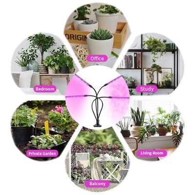 Clip Full Spectrum Dimmable Plant Grow Lamp dengan lampu merah biru untuk rumah kaca atau tanaman dalam ruangan