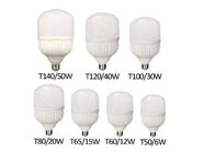 T140 50W 4000LM 5500K LED Light Bulbs Indoor, T Series Light Bulbs E27 Base