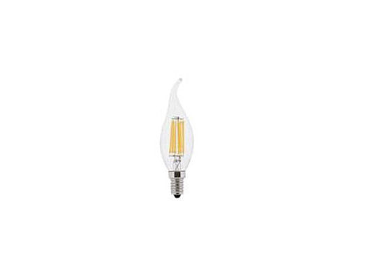 Filament C35 LED Bulb 2 Watt Dengan Tail, Vintage Filament Bulb Glass 4 Pcs