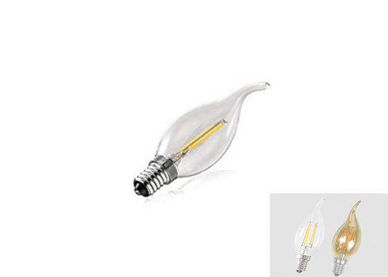 C35 Filament LED Light Bulbs Tail 4W 400LM E14 Pencahayaan Dalam Ruangan Taman Sekolah
