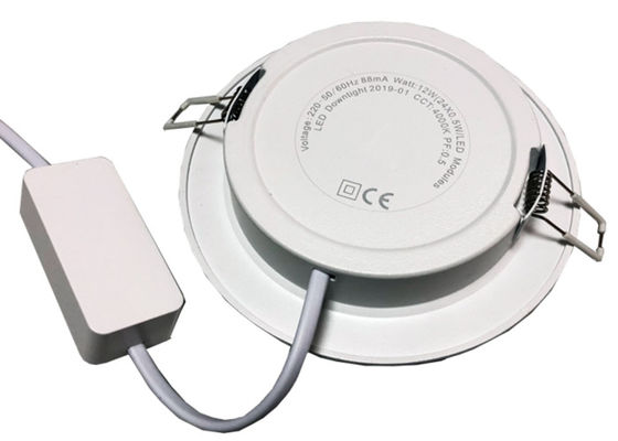 Ruang Rapat Led Slim Round Panel Downlight Beam Angle 100 Derajat Pengemudi Luar