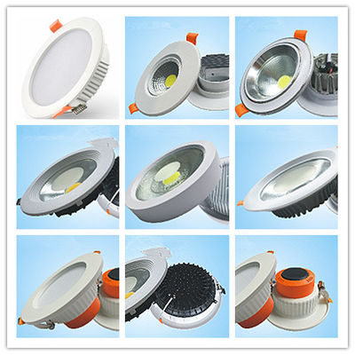 5w - 50w Kamar Mandi Dalam Ruangan Led Downlight Led Cob Ceiling Light Aluminium Lamp Body Material
