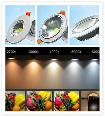 5w - 50w Kamar Mandi Dalam Ruangan Led Downlight Led Cob Ceiling Light Aluminium Lamp Body Material