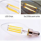 2W 4W 6W 8W Clear Antiquated Led Filament Bulb untuk Kedai Kopi