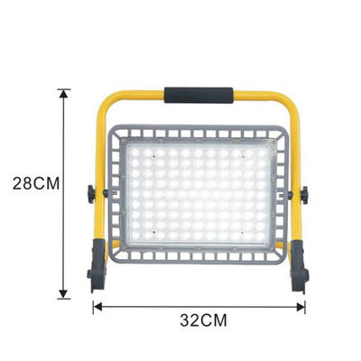 100W hingga 300W Pegangan Lampu Sorot LED Isi Ulang untuk Penggunaan Luar Ruangan