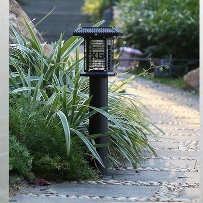 Outdoor Menggunakan Solar Rechargeable Mosquito Killer Garden Light