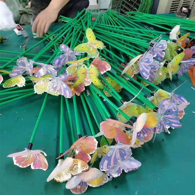 Cri70 1m 1.2m Tinggi Solar Flower Light Untuk Taman Liburan