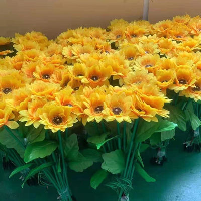 Cri70 1m 1.2m Tinggi Solar Flower Light Untuk Taman Liburan
