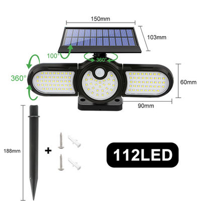 Lanskap Cri70 Pir Sensor Solar Light Untuk Yard Hotel