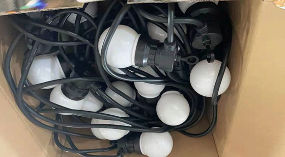 G50 G40 A60 Liburan Ip65 Lampu Strip Tenaga Surya