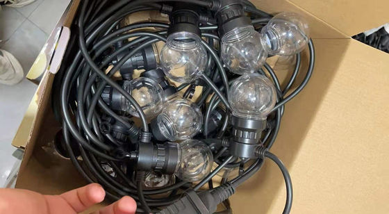 G50 G40 A60 Liburan Ip65 Lampu Strip Tenaga Surya