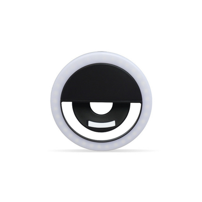 Cri70 Selfie Led Ring Light Fotografi Kecantikan Flash Klip Di Ponsel Baterai Portabel Dioperasikan