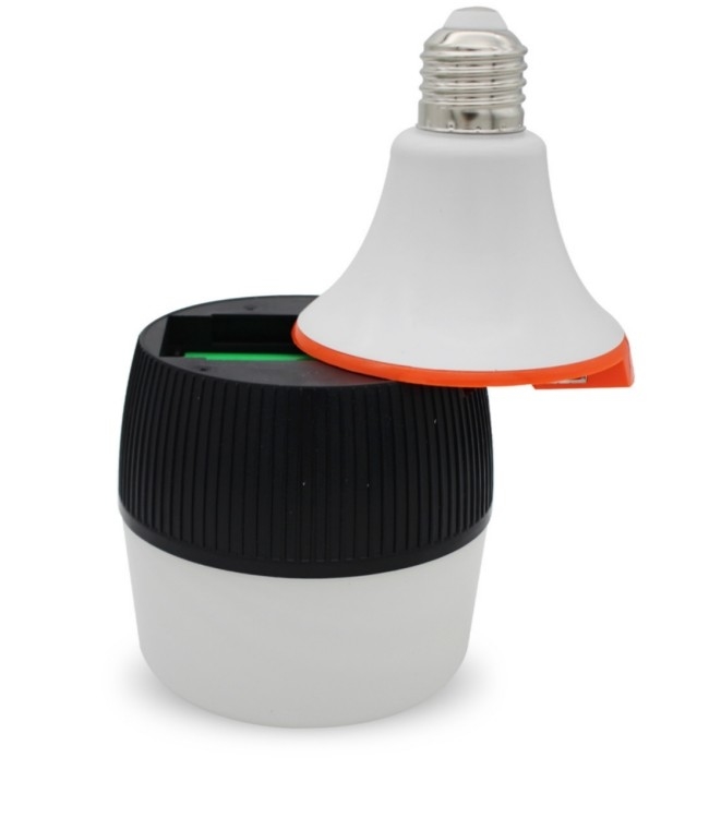 Baterai 1200mAh 30W SMD2835 AC85-265V Ra&gt;80 Bohlam Darurat LED dengan Basis E27