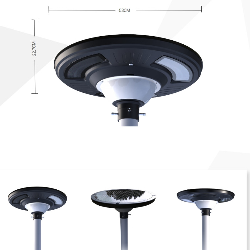 Kualitas Tinggi Lampu Taman UFO Surya Warna RGB dengan Sensor Cahaya dan Remote Controller untuk Taman Taman dan Jalan