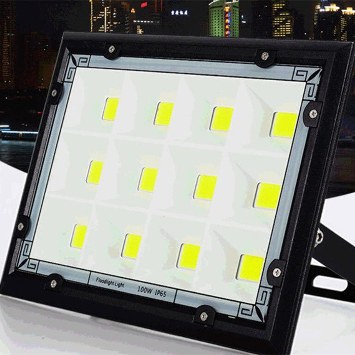 50w Sampai 200w Ac Power Cri80 Cob Led Flood Light Untuk Tempat Parkir